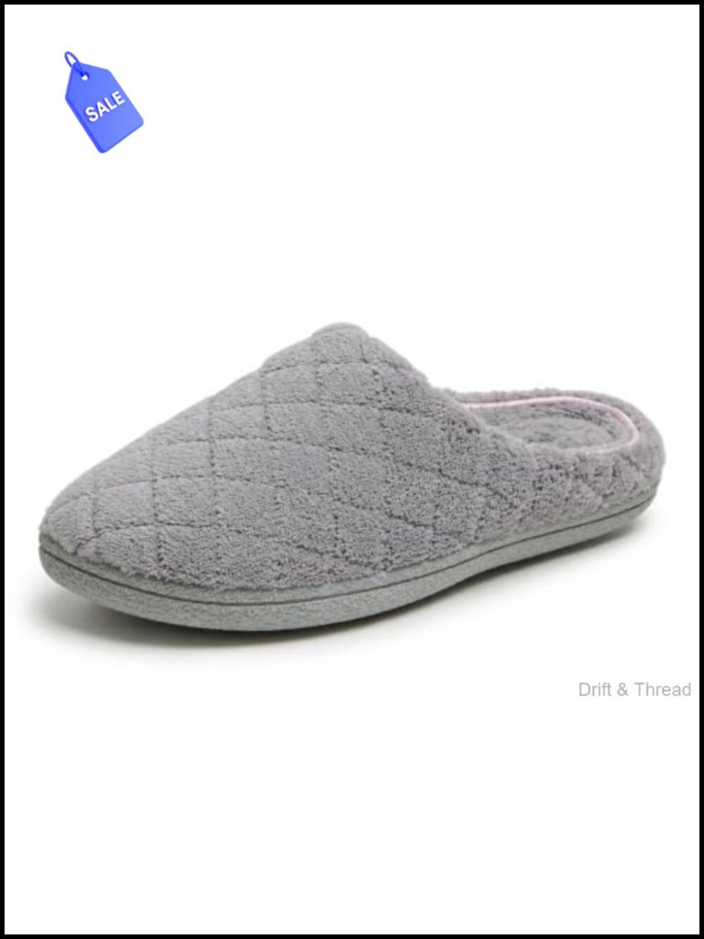 Memory Foam Terry Clog Slippers Washable Wide Widths